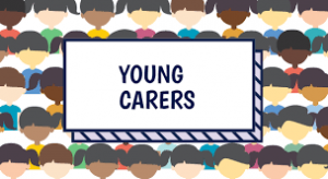 image with words 'young carers'