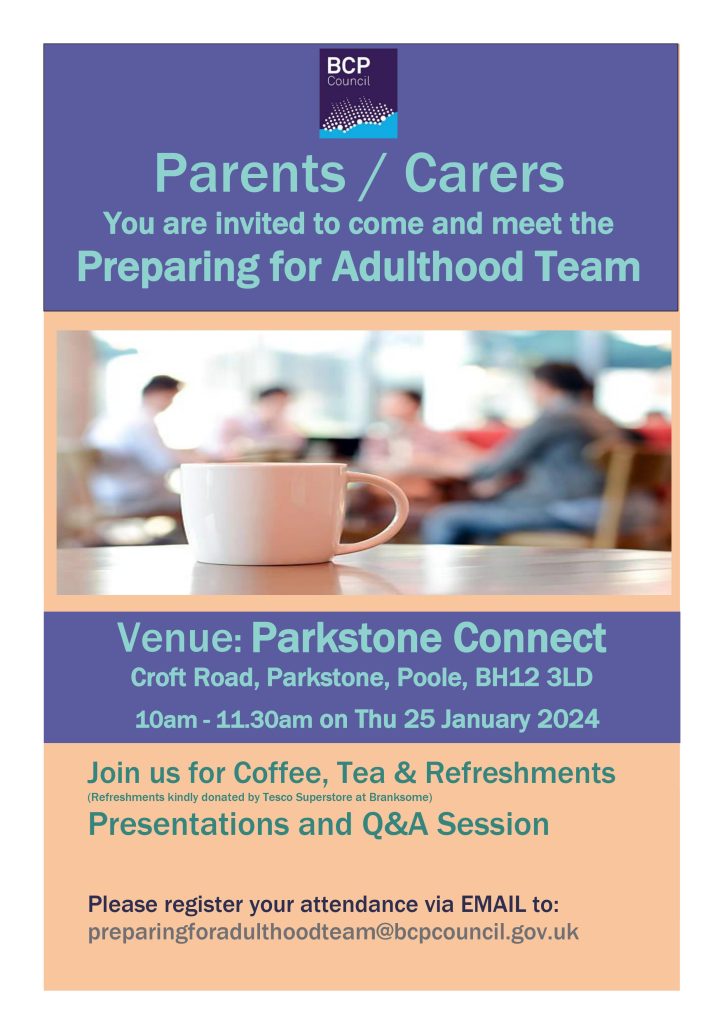 poster for PfA coffee morning on 25th January 2024